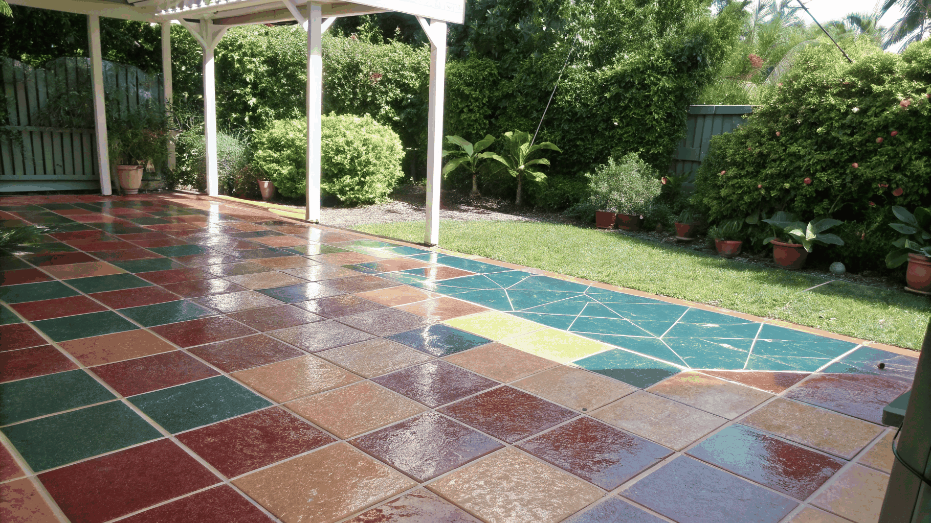 Exterior patio surface cleaning in Orlando