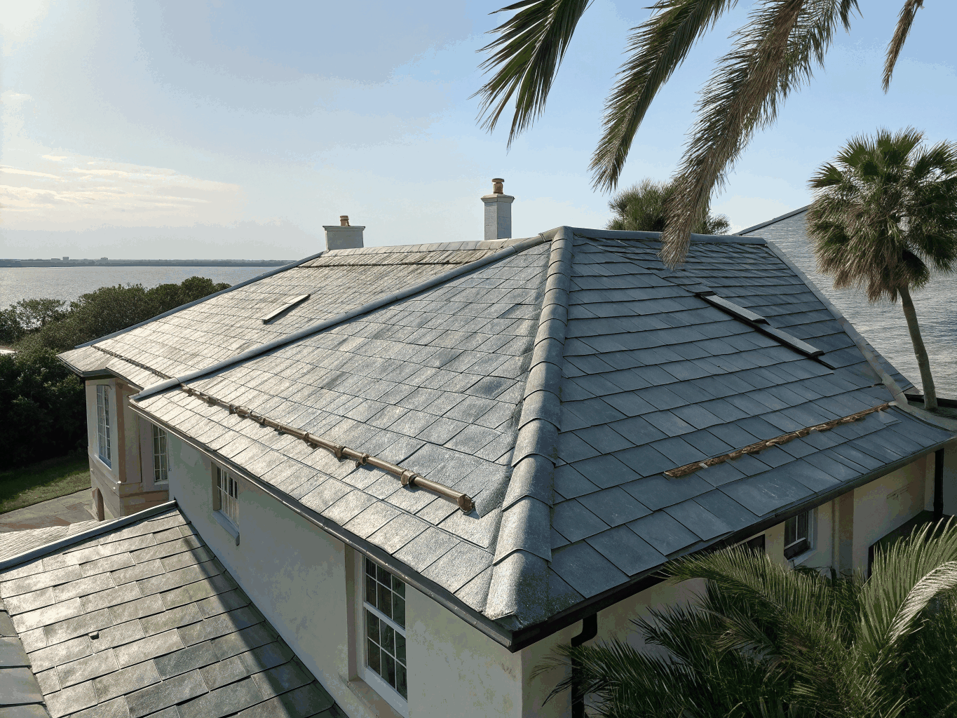 Professional tile and shingle roof cleaning in Poinciana